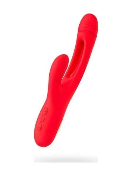 JOS Patti Moving Tongue Rabbit Vibrator Red