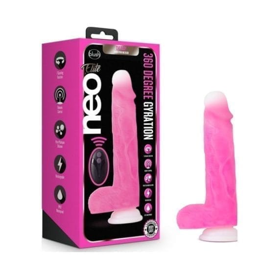 Neo Elite Roxy 8in Gyrating Dildo Pink