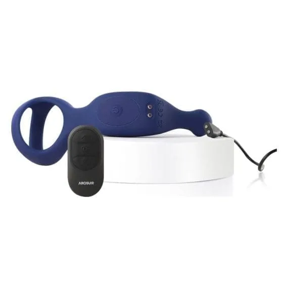 Underquaker Vibrating Anal Probe With Cockring And Remote Underquaker Vibrating Anal Probe with Cockring and Remote