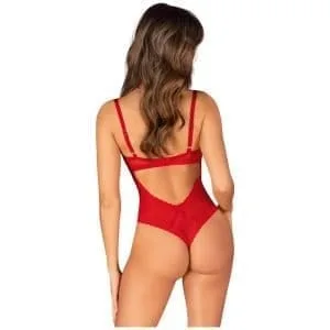 Chilisa Crotchless Teddy Red 166027 1 Chilisa Crotchless Teddy Red