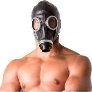 Classic 80S Fetish Rubber Gas Mask 167123 1 Classic 80s Fetish Rubber Gas Mask