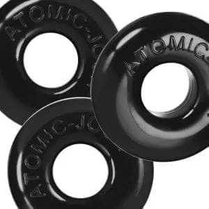 Ringer Max 3 Pc Cockring Set Black 167155 1 Ringer Max 3 Pc Cockring Set Black