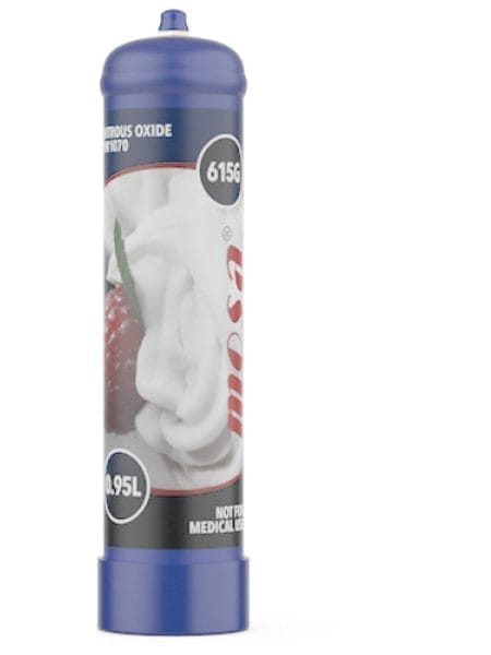 Mosa 0.95 Litre 615g N2O Cylinder