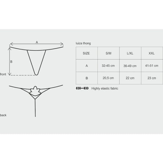 Luiza Thong Black Luiza Thong Black