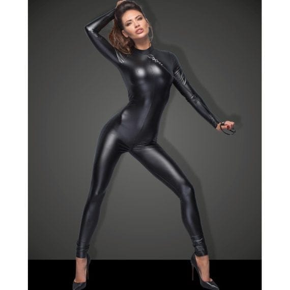 Power Wetlook Overall With Leash And 2 Way Zipper