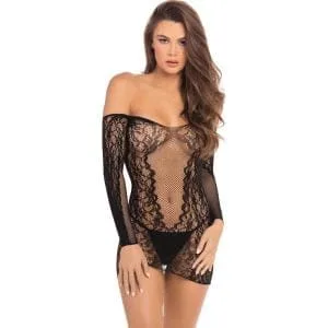 Demure Long Sleeve Mini Dress 160015 1 Demure Long Sleeve Mini Dress