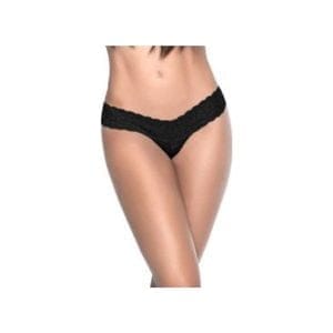 Lace V Back Thong Black 161344 1 Lace V Back Thong Black