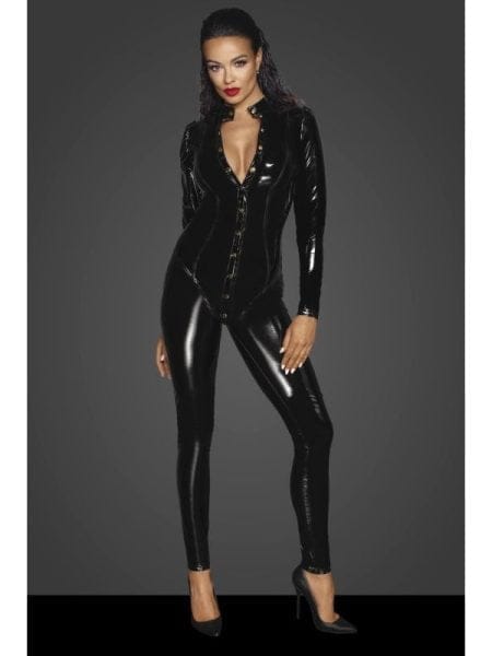 Long Button Up PVC Overall