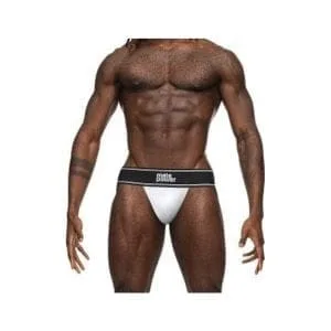 Male Power Modal Rib Jock White 163950 1 Male Power Modal Rib Jock White