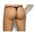 Stretch Wetlook G-String Black