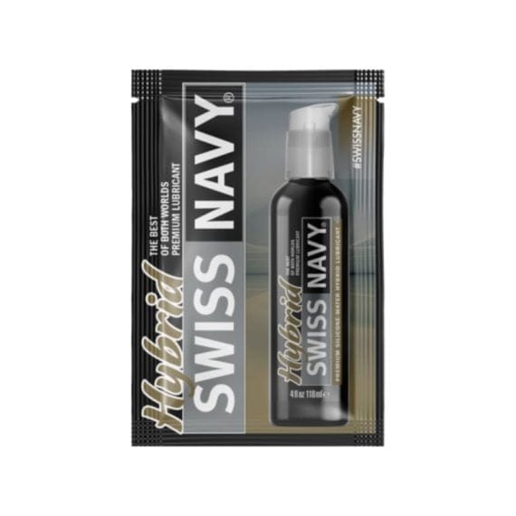 Swiss Navy Hybrid Lubricant 5Ml Sachets (100 Pk) Swiss Navy Hybrid Lubricant 5ml Sachets (100 Pk)