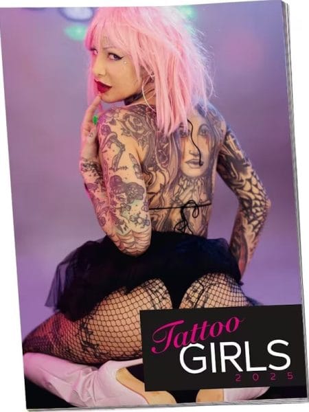 Tattoo Girls Wall Calendar 2025