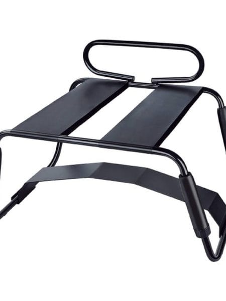 Sex Chair Adjustable Height Black w Handle and Arch Bridge