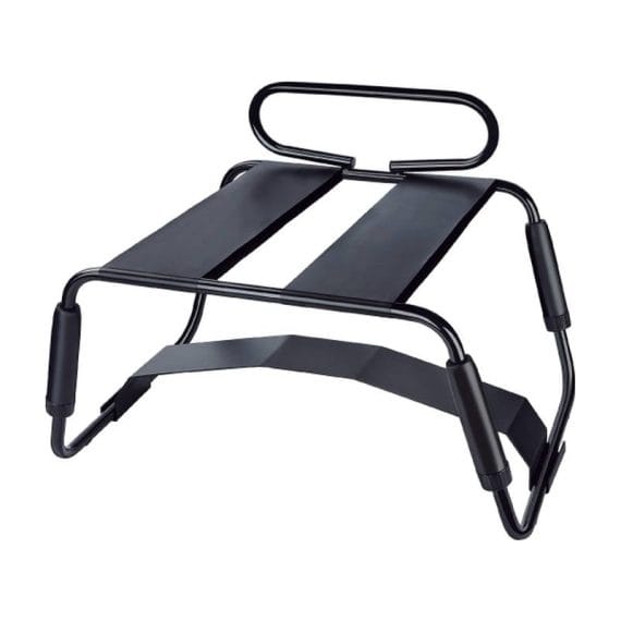 Sex Chair Adjustable Height Black w Handle and Arch Bridge