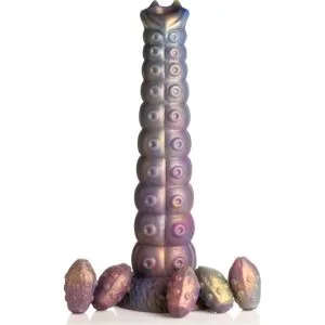 Deep Invader Tentacle Ovipositor Silicone Dildo With Eggs 167670 1 Deep Invader Tentacle Ovipositor Silicone Dildo with Eggs
