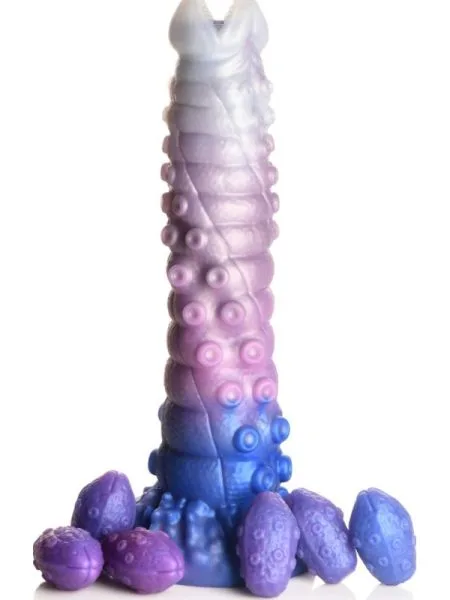 Tenta-Queen Ovipositor Silicone Dildo with Eggs