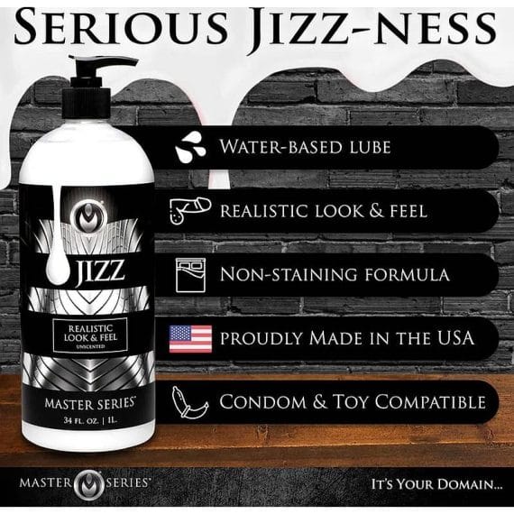 Jizz Unscented Water Based Lube 34Oz Jizz Unscented Water Based Lube 34oz