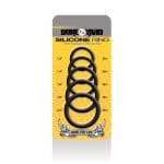 Boneyard Silicone Ring 5 Pc Kit Black