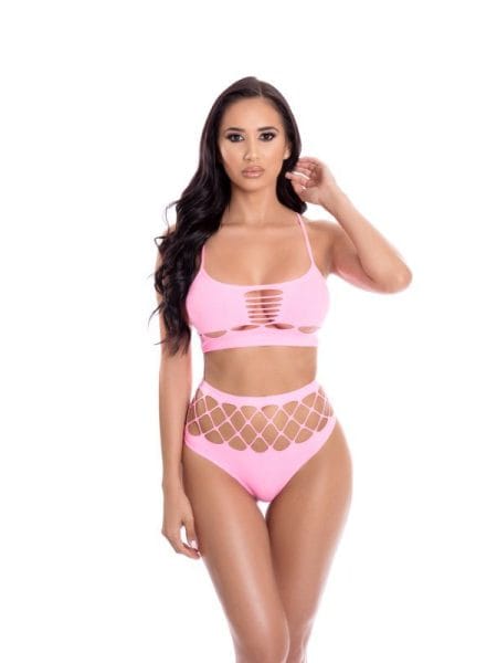 Neon Dreams 2 Pc Bra Set Pink
