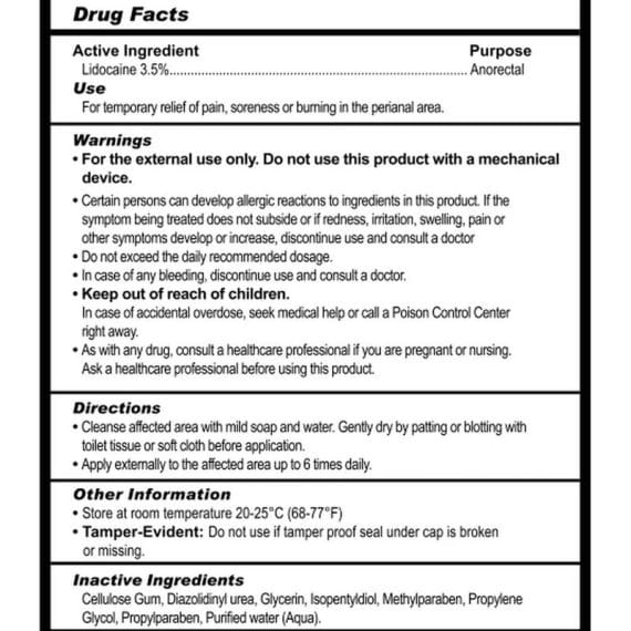 Numb Desensitizing Water Based Lubricant With Lidocaine Numb Desensitizing Water Based Lubricant with Lidocaine