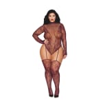 Dreamgirl Teddy Body Stocking Burgundy
