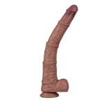 16in Dual Layered Bendable Silicone Cock XXL