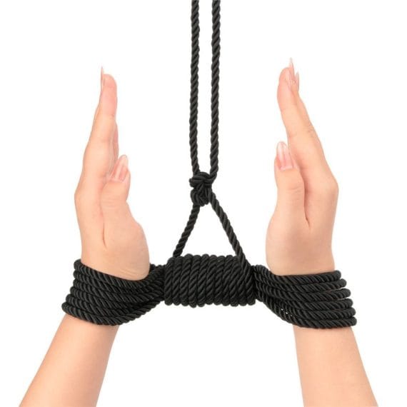 Rebellion Reign Ebony 10M Silky Bondage Rope Black Rebellion Reign Ebony 10m Silky Bondage Rope Black
