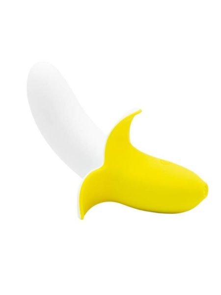 Banana Bliss 13cm Silicone Slimline Vibrator Massager