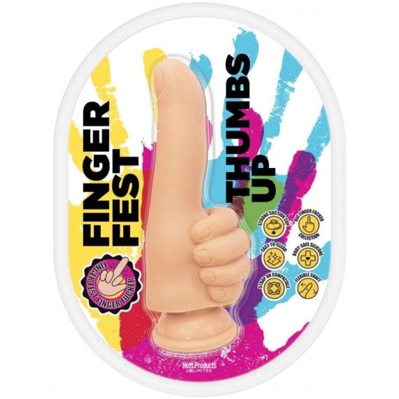 Finger Fest Dildo Thumbs Up Flesh Finger Fest Dildo Thumbs Up Flesh