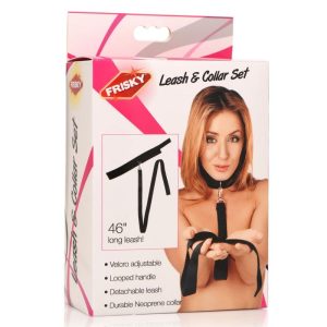 Neoprene Collar And Leash Set Black 168230 1 Neoprene Collar And Leash Set Black