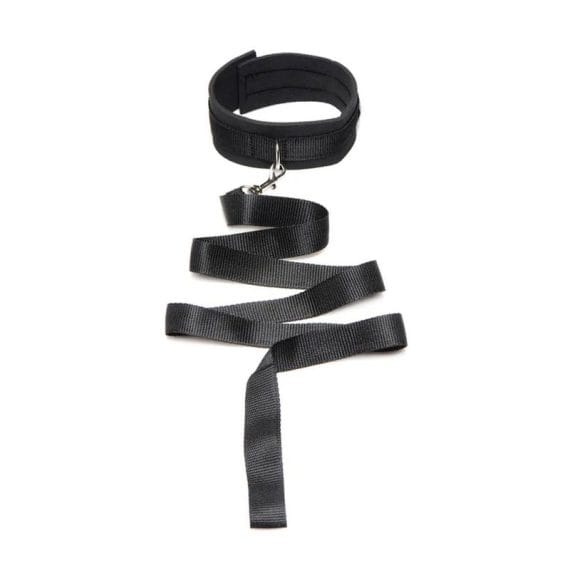 Neoprene Collar And Leash Set Black