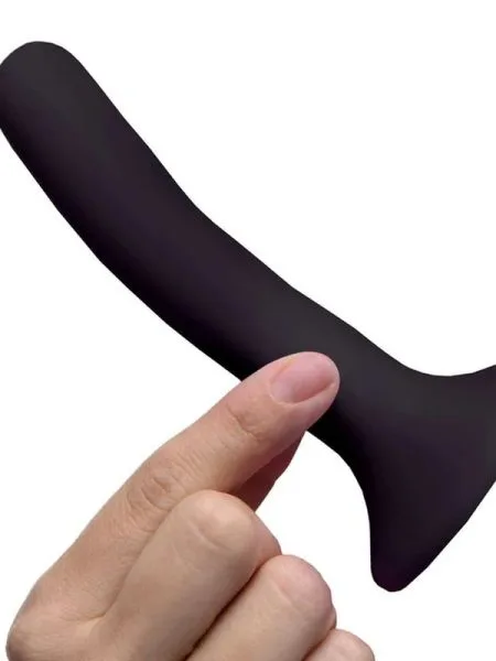 Black Silicone Strap-On Dildo Small