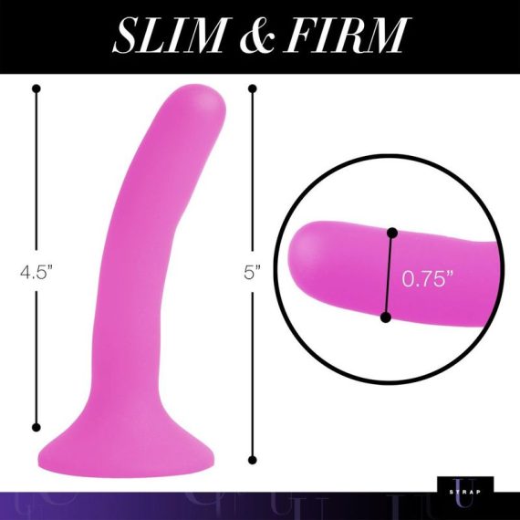 Pink Silicone Strap-On Dildo Small Pink Silicone Strap-On Dildo Small