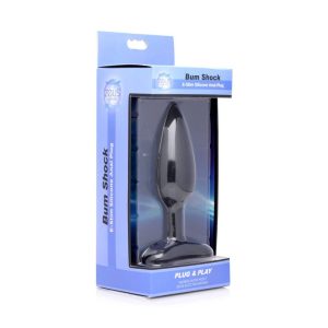 Bum Shock E-Stim Silicone Anal Plug 168238 1 Bum Shock E-Stim Silicone Anal Plug