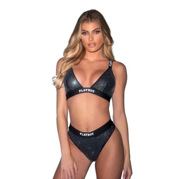 Playboy Disco Fever 2 Pc Set Black