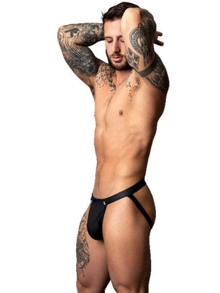 Male Power Snap Off Jock Black