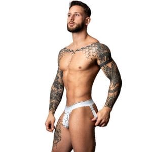 Male Power Marble Jock Strap White 168261 1 Male Power Marble Jock Strap White