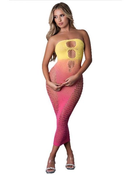 Sunrise Long Tube Dress Ombre