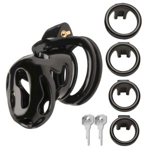 Hard Stop Double Ring Chastity Cage 168325 1 Hard Stop Double Ring Chastity Cage
