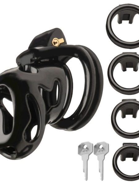 Hard Stop Double Ring Chastity Cage