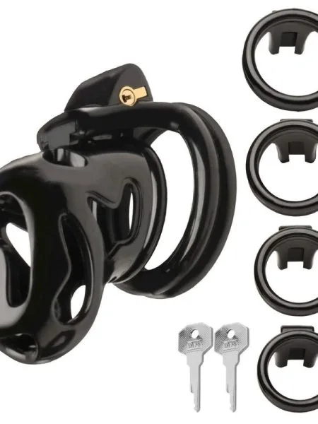 Hard Stop Double Ring Chastity Cage