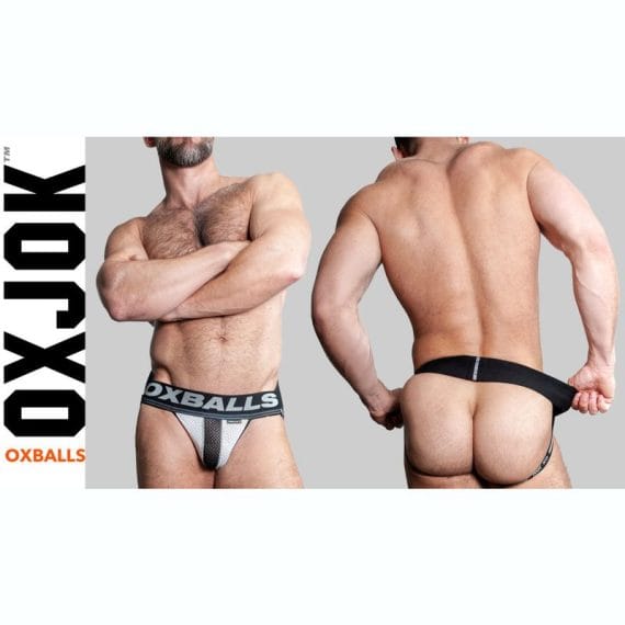 Oxballs Airmesh Swagger Jockstrap Ice White Oxballs Airmesh Swagger Jockstrap Ice White