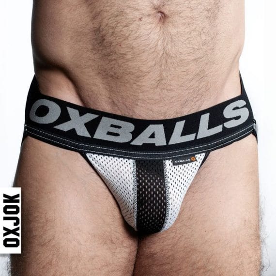 Oxballs Airmesh Swagger Jockstrap Ice White Oxballs Airmesh Swagger Jockstrap Ice White