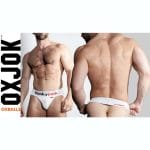 Oxballs Hunker Slider Strap Jock White Snow