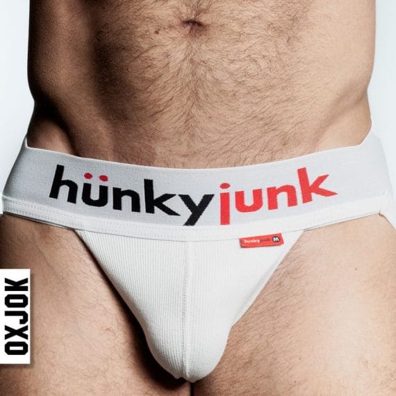 Oxballs Hunker Slider Strap Jock White Snow Oxballs Hunker Slider Strap Jock White Snow