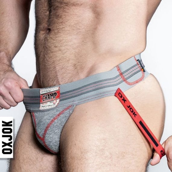 Oxballs Champ Vintage Jockstrap Gray Heather