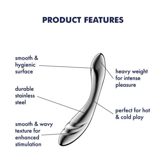 Satisfyer Pure Gravity 3 Metal Dildo Satisfyer Pure Gravity 3 Metal Dildo