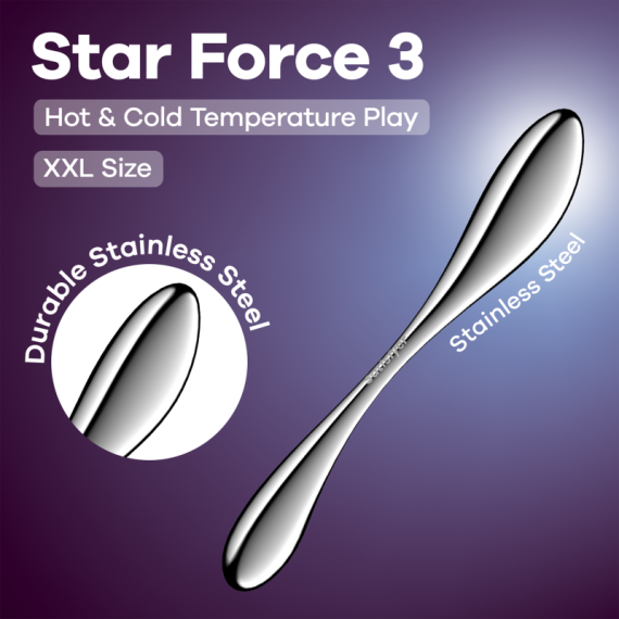 Satisfyer Star Force 3 Metal Dildo Satisfyer Star Force 3 Metal Dildo