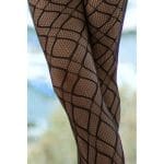 Shadowline Geo Fishnet Tights Black