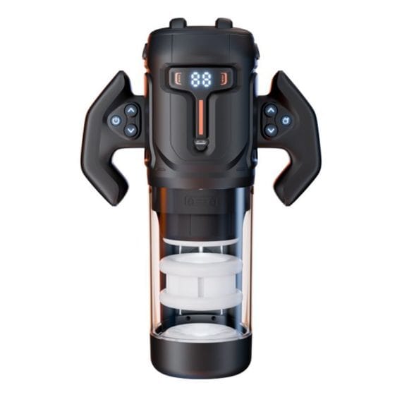 Turbo Thrusting Rotating Pleasure Usb Masturbator With Easy-Grip Handle Turbo Thrusting Rotating Pleasure USB Masturbator with Easy-Grip Handle